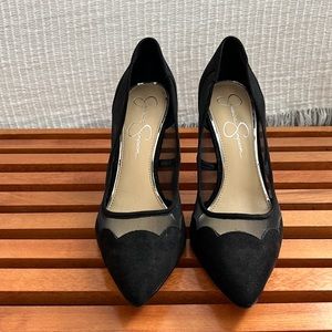 Jessica Simpson Suede & Mesh Pumps